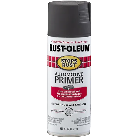 12 OZ Stops Rust Automotive Primer Spray - Flat Dark Grey