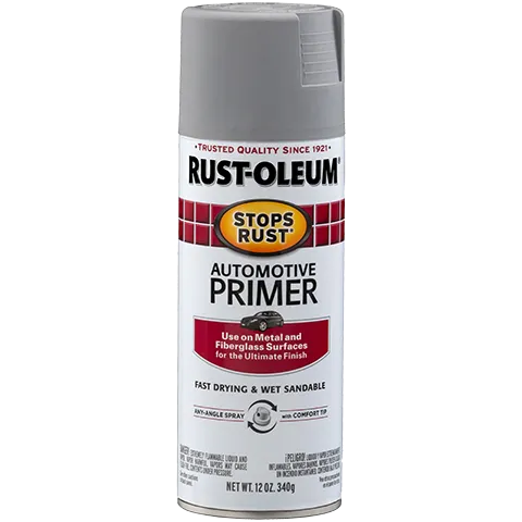 12 OZ Stops Rust Automotive Primer Spray - Flat Light Gray