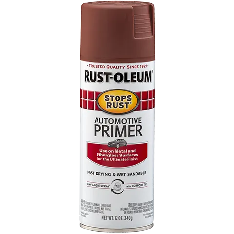 12 OZ Stops Rust Automotive Primer Spray - Flat Red