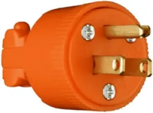 15A 125V Heavy Duty Plug. Orange