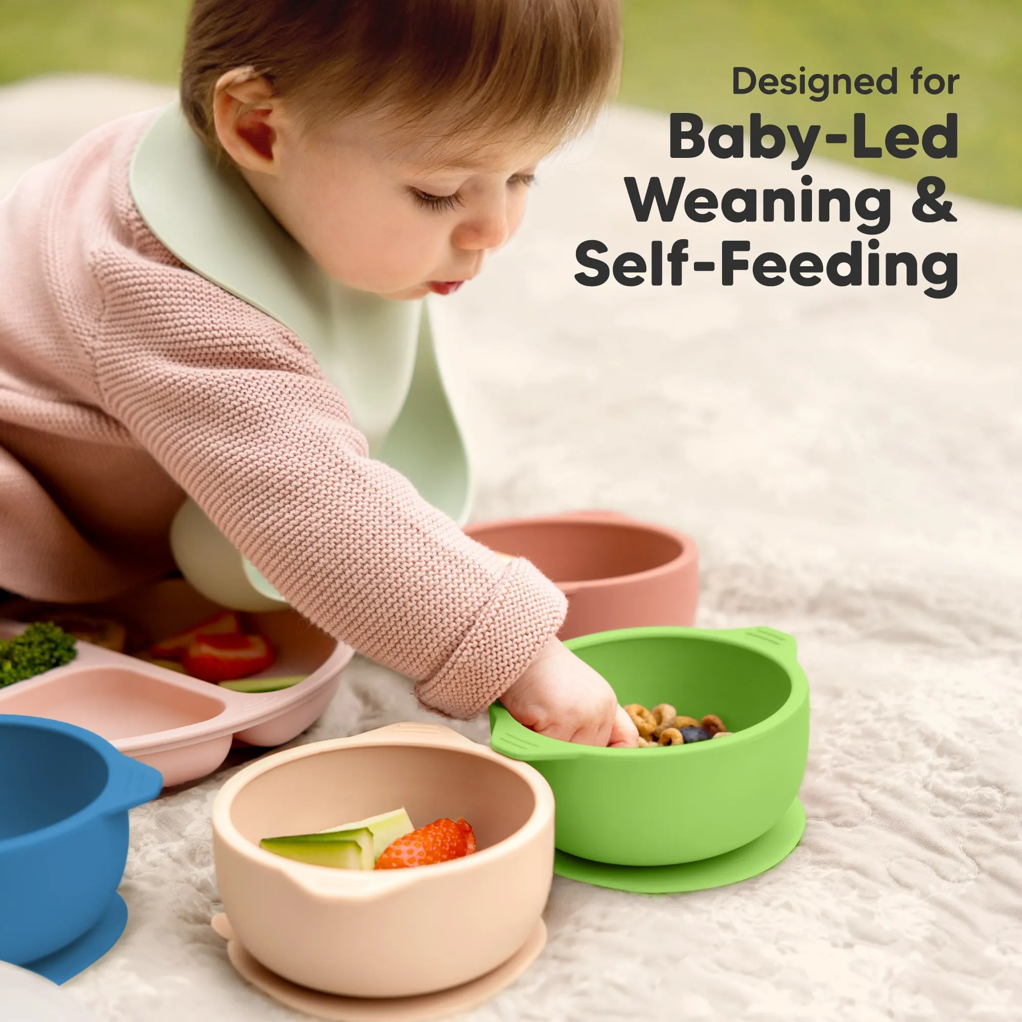 2-Pack Prep Silicone Suction Bowls (Kea)