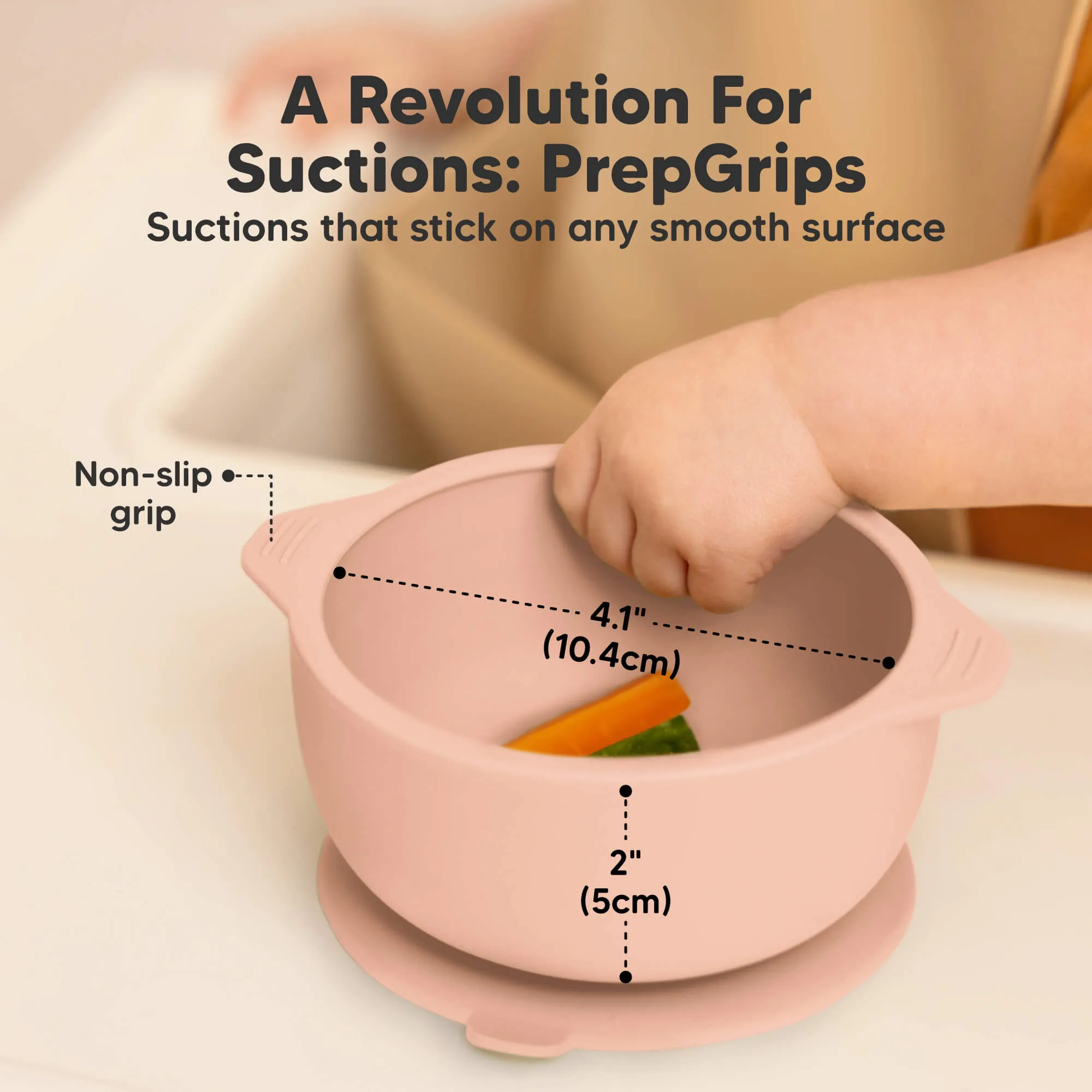 2-Pack Prep Silicone Suction Bowls (Mellow)