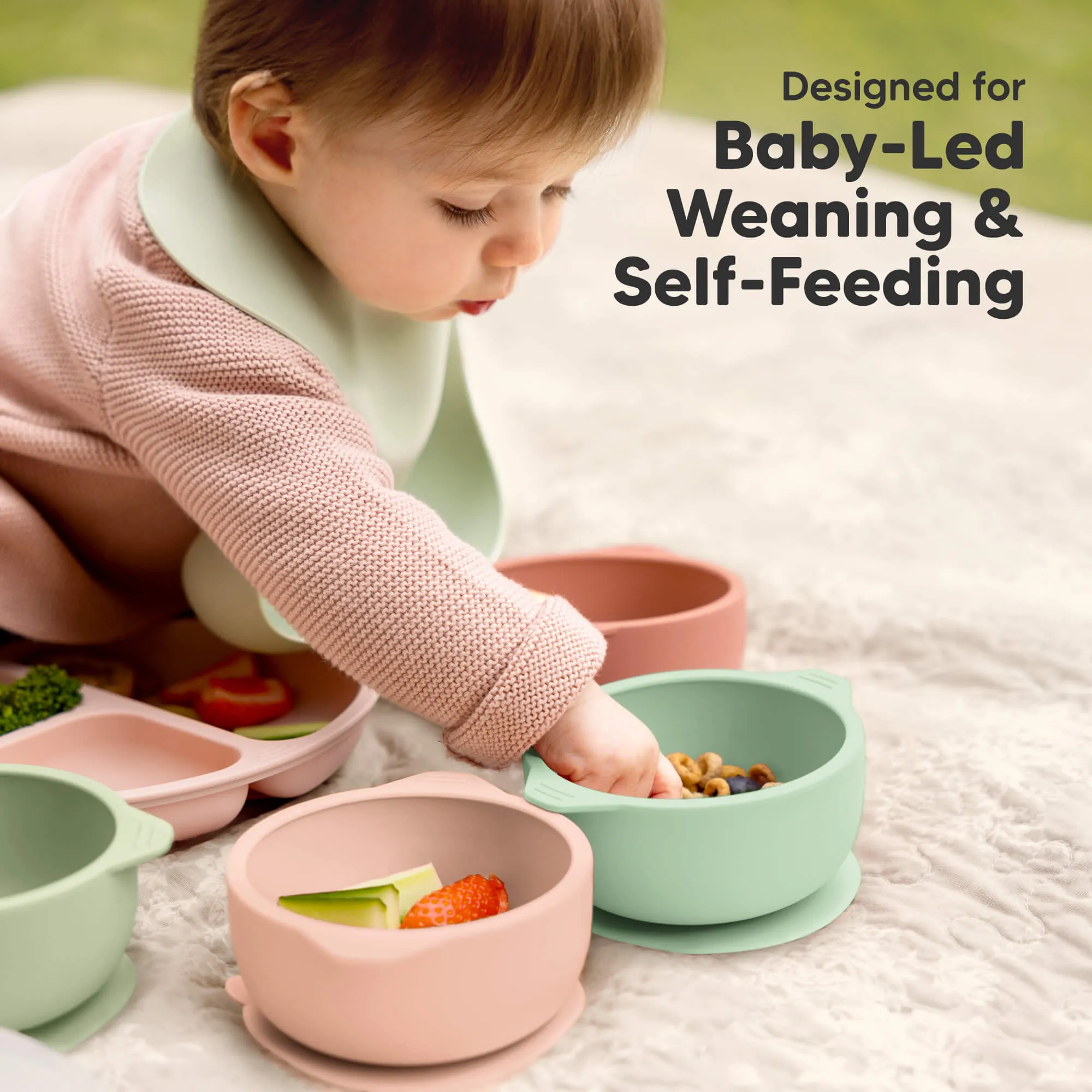 2-Pack Prep Silicone Suction Bowls (Mellow)