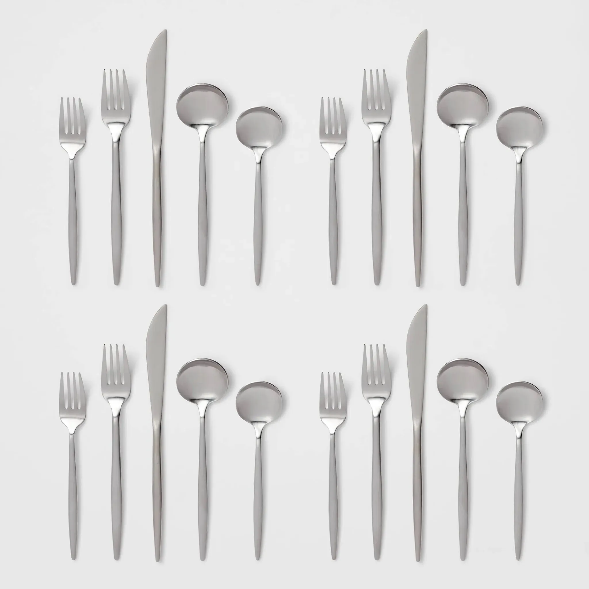 20pc Shapleigh Flatware Set Silver