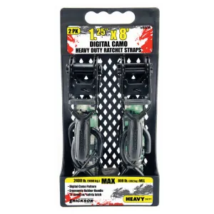 2.400 lb Digital Camo Tie-Downs. 2-Pack