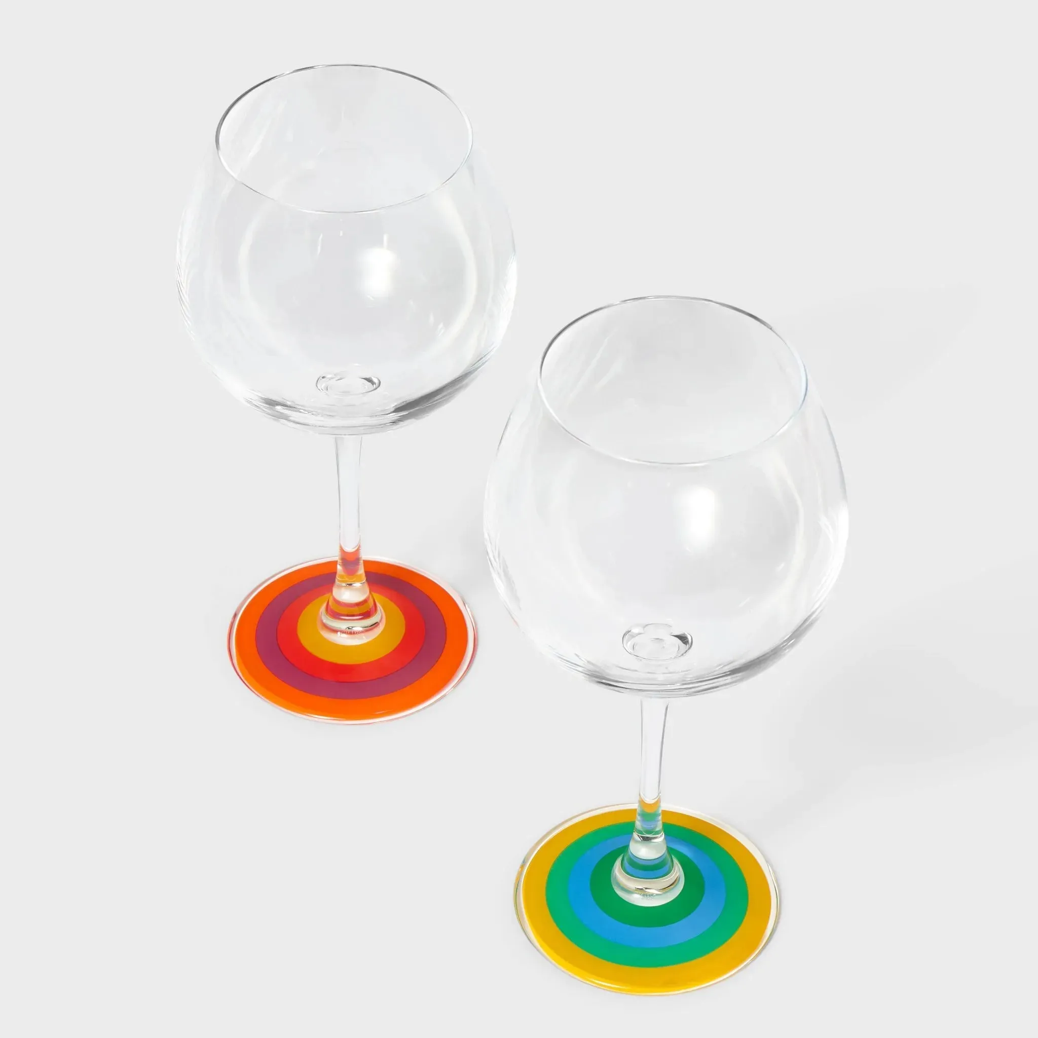 2pk 16oz Stemmed Wine Glass Set