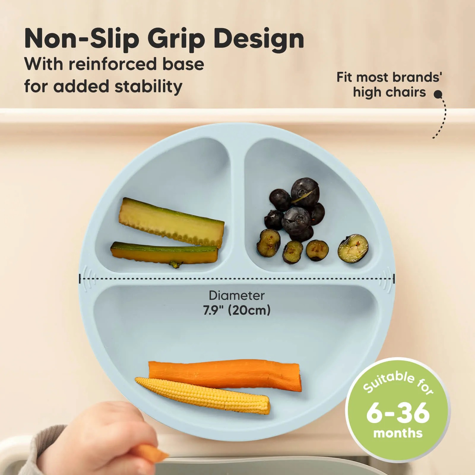 3-Pack Prep Silicone Suction Plates (Alps)