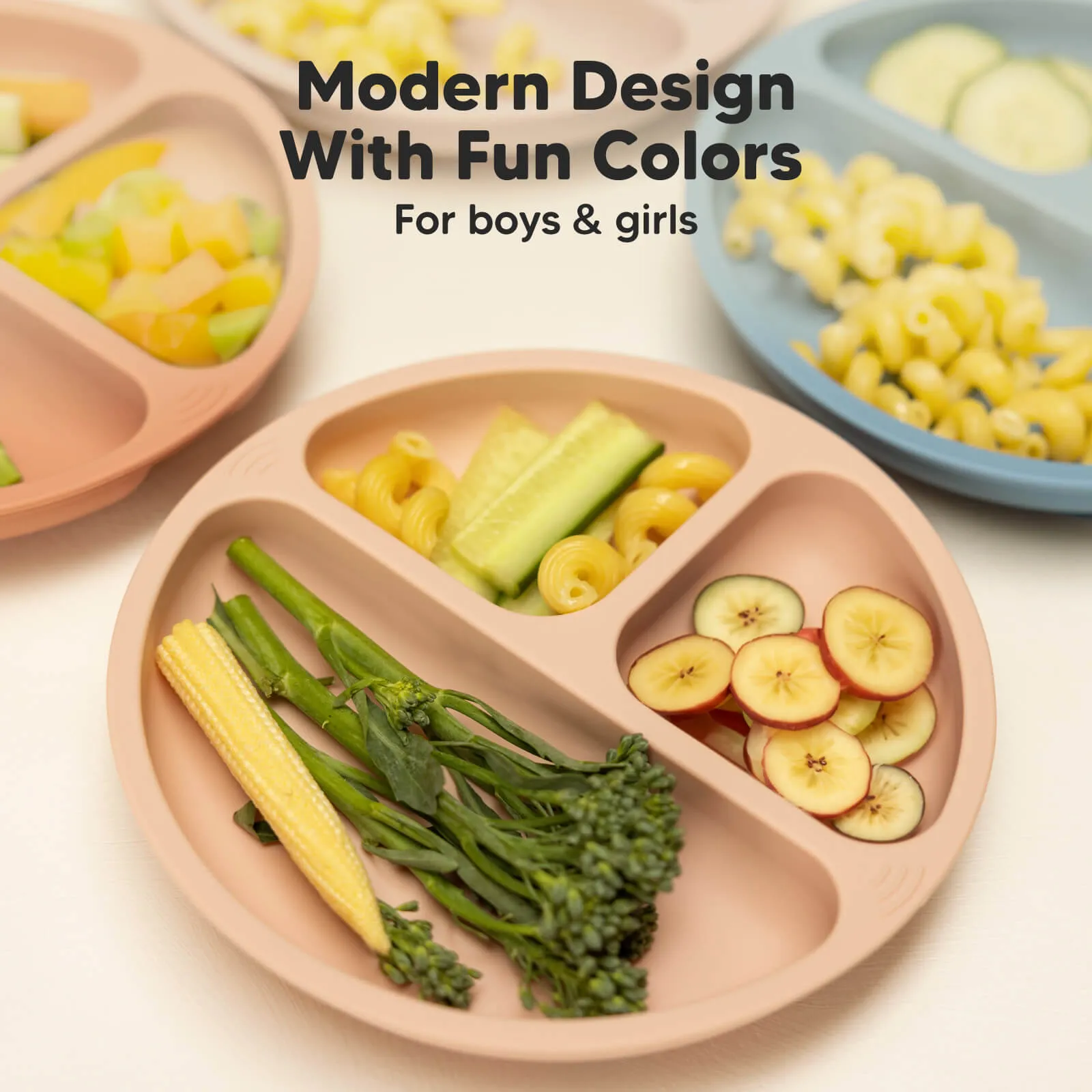 3-Pack Prep Silicone Suction Plates (Desert)
