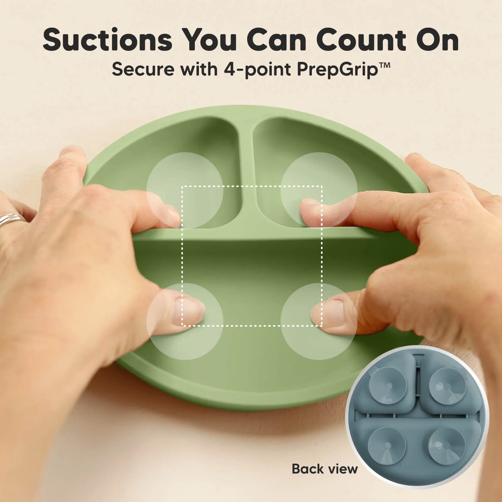 3-Pack Prep Silicone Suction Plates (Desert)