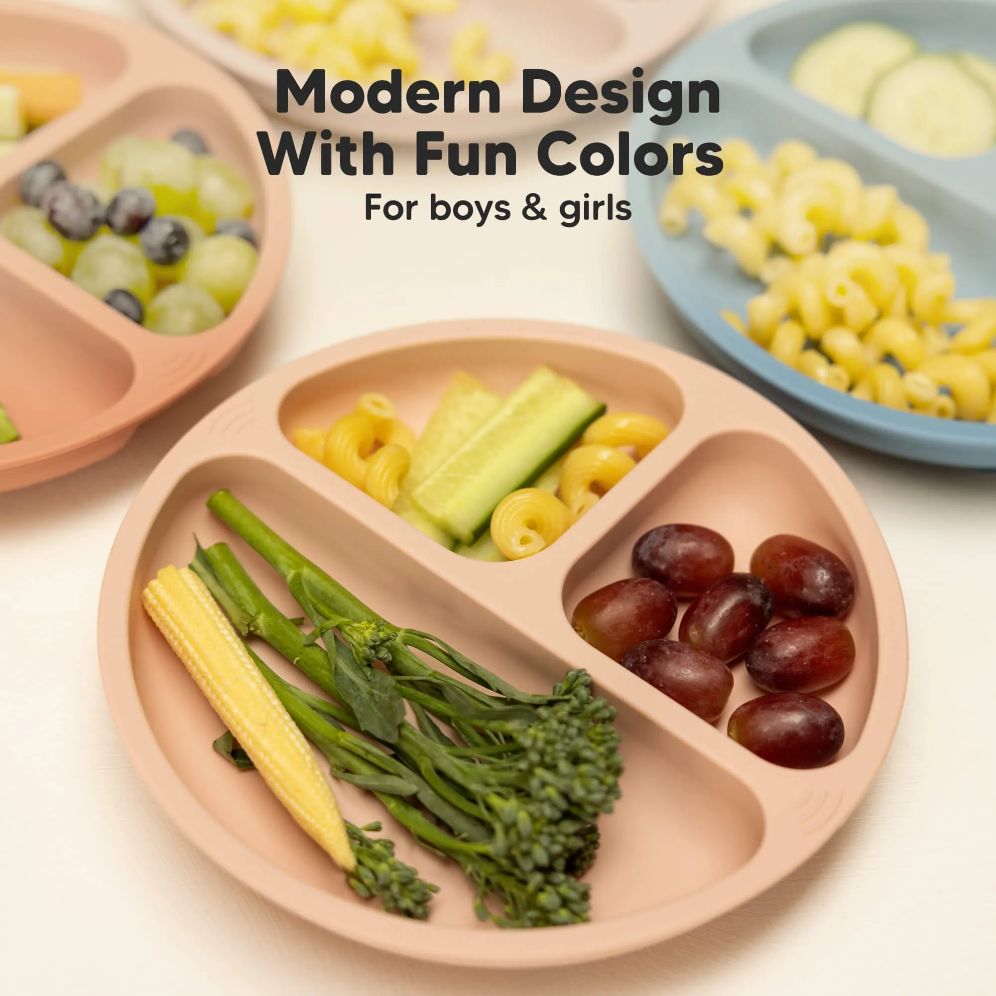 3-Pack Prep Silicone Suction Plates (Forest)