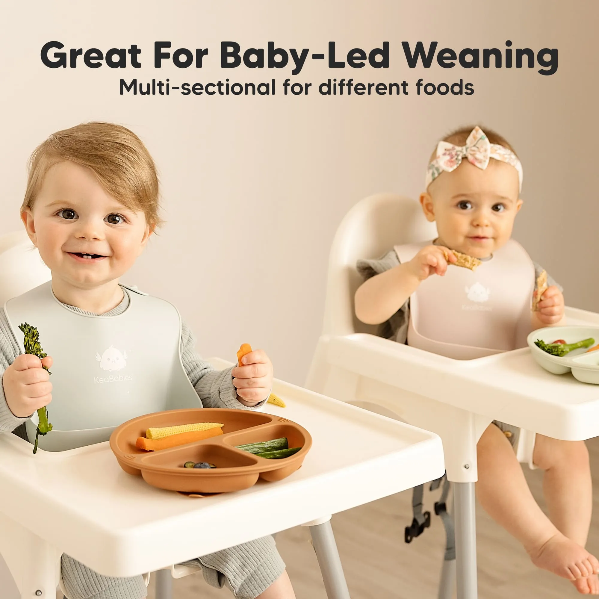 3-Pack Prep Silicone Suction Plates (Harvest)