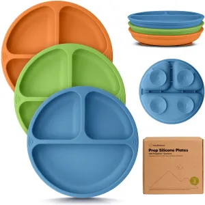 3-Pack Prep Silicone Suction Plates (Kea)
