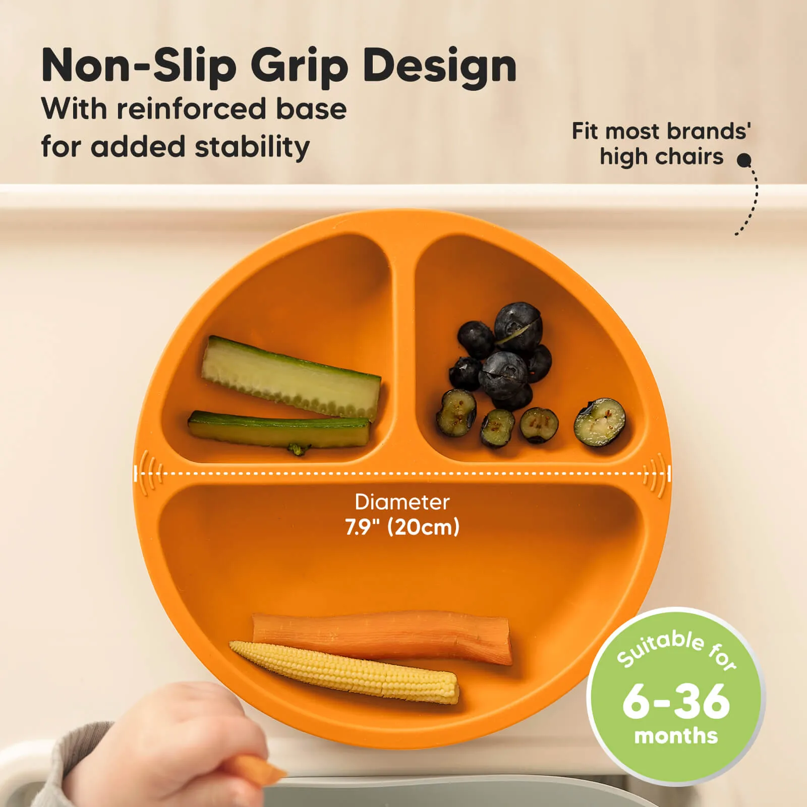 3-Pack Prep Silicone Suction Plates (Kea)