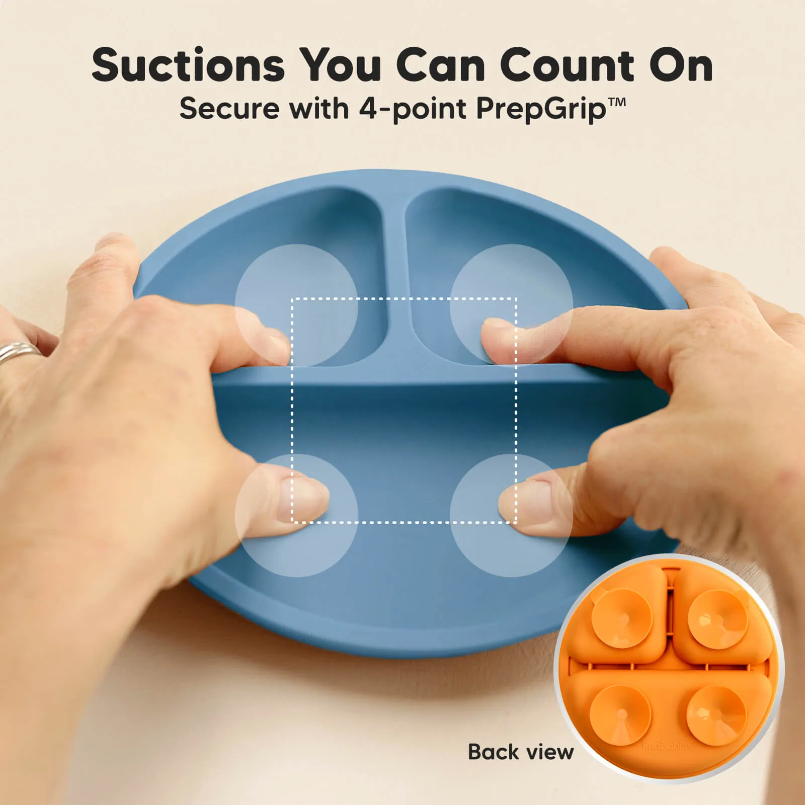3-Pack Prep Silicone Suction Plates (Kea)