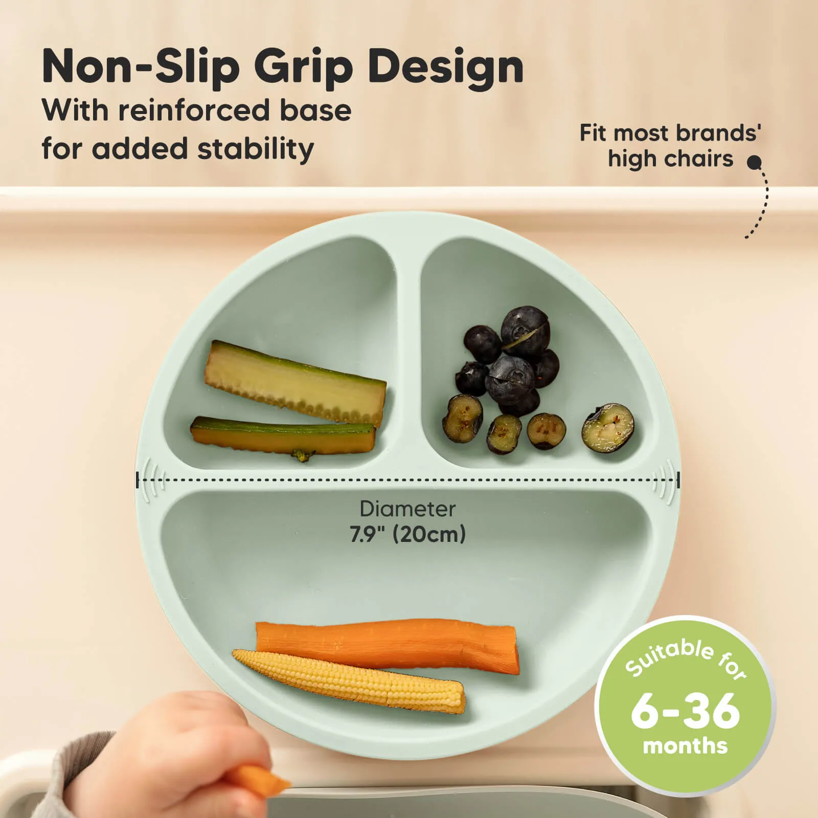 3-Pack Prep Silicone Suction Plates (Marsh)