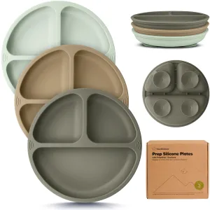 3-Pack Prep Silicone Suction Plates (Marsh)