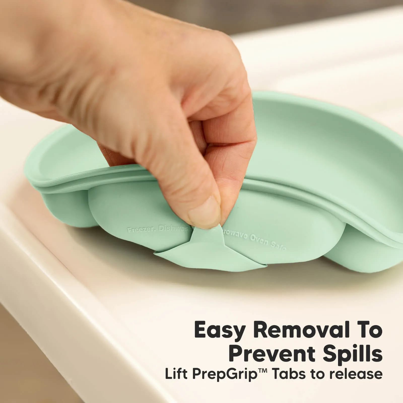 3-Pack Prep Silicone Suction Plates (Pastel Sky)
