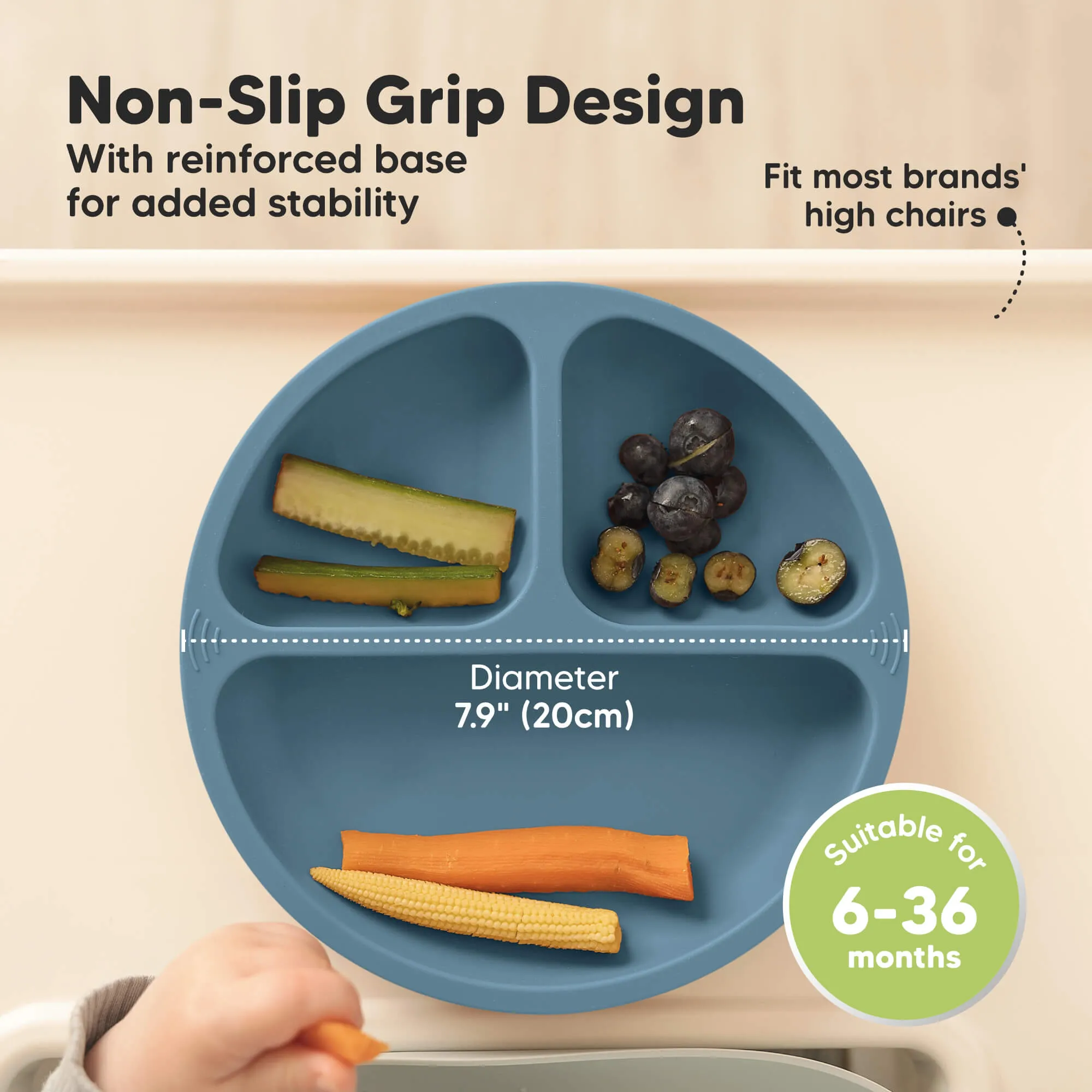 3-Pack Prep Silicone Suction Plates (Quantum)