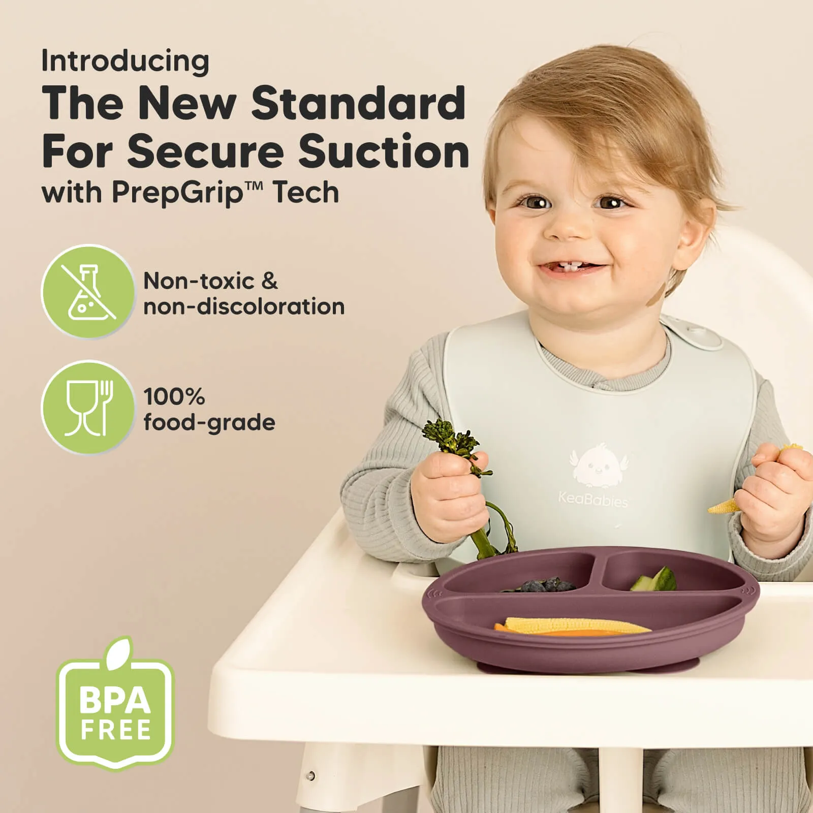 3-Pack Prep Silicone Suction Plates (Rocky)