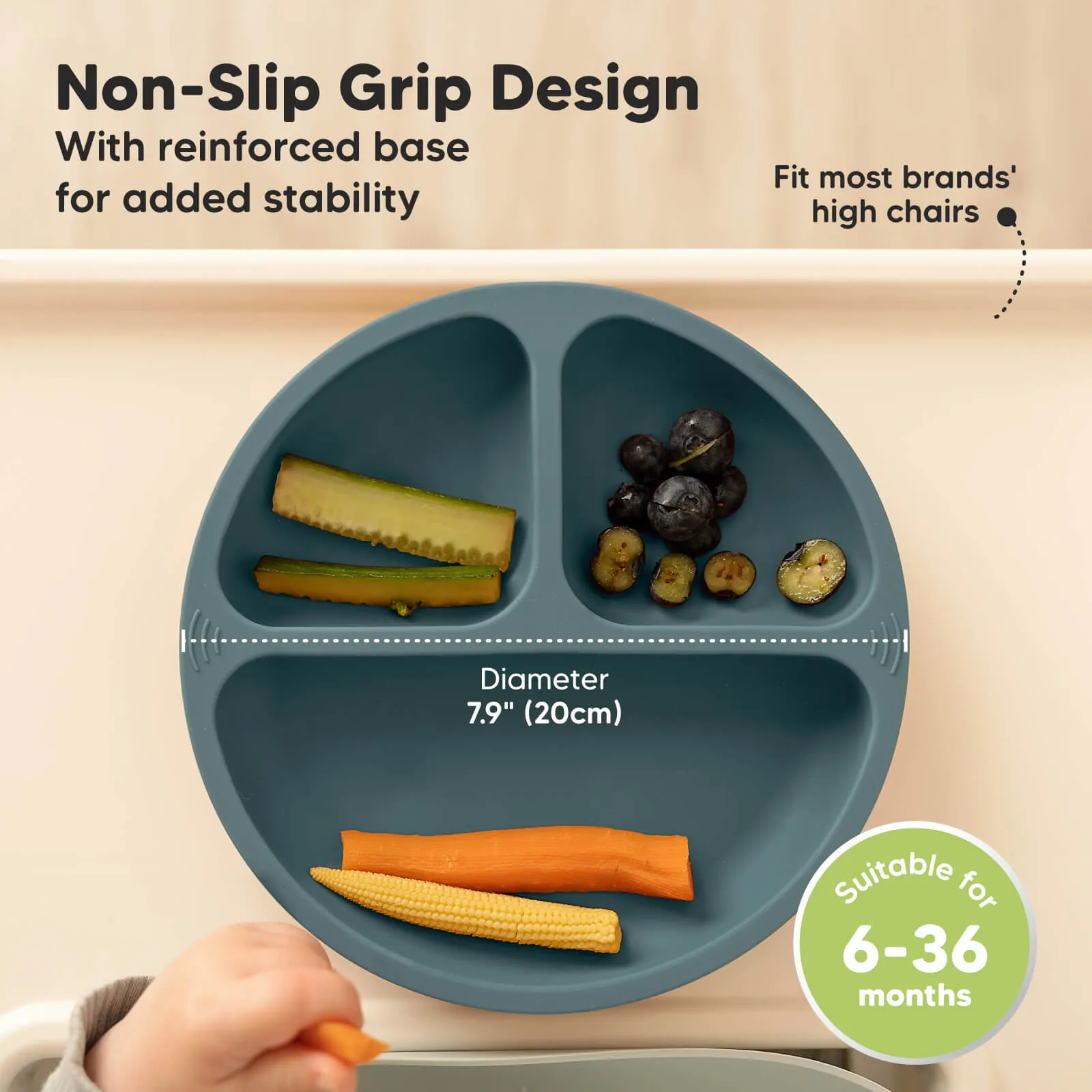 3-Pack Prep Silicone Suction Plates (Rocky)