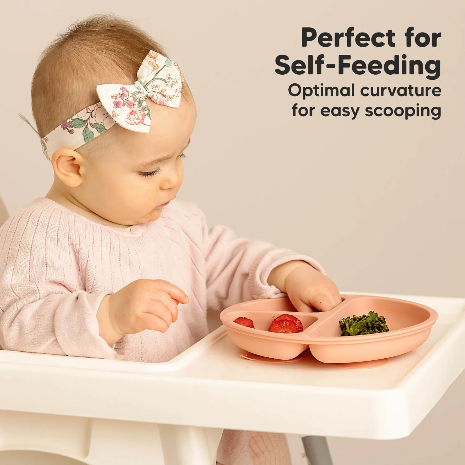 3-Pack Prep Silicone Suction Plates (Roseate)