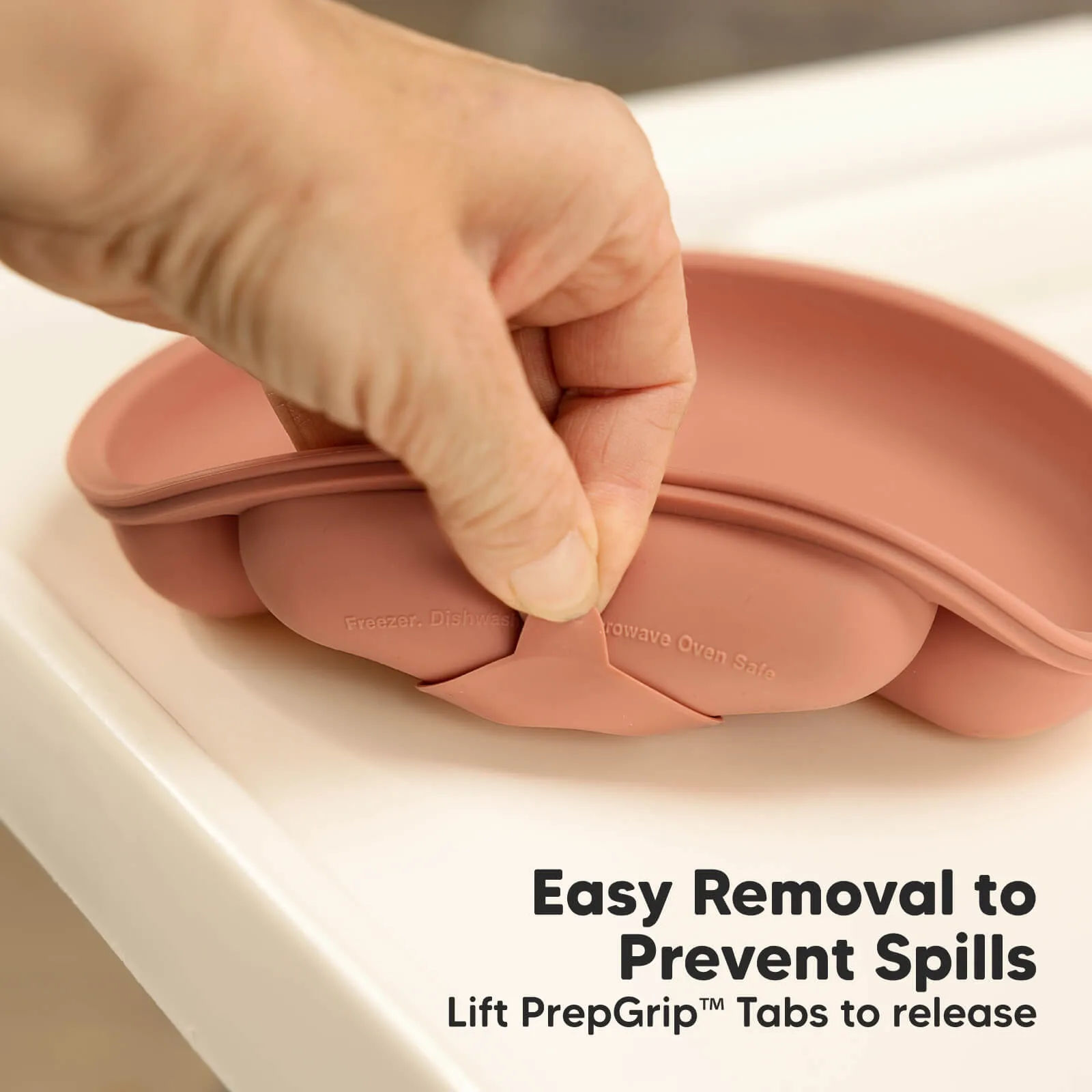 3-Pack Prep Silicone Suction Plates (Roseate)