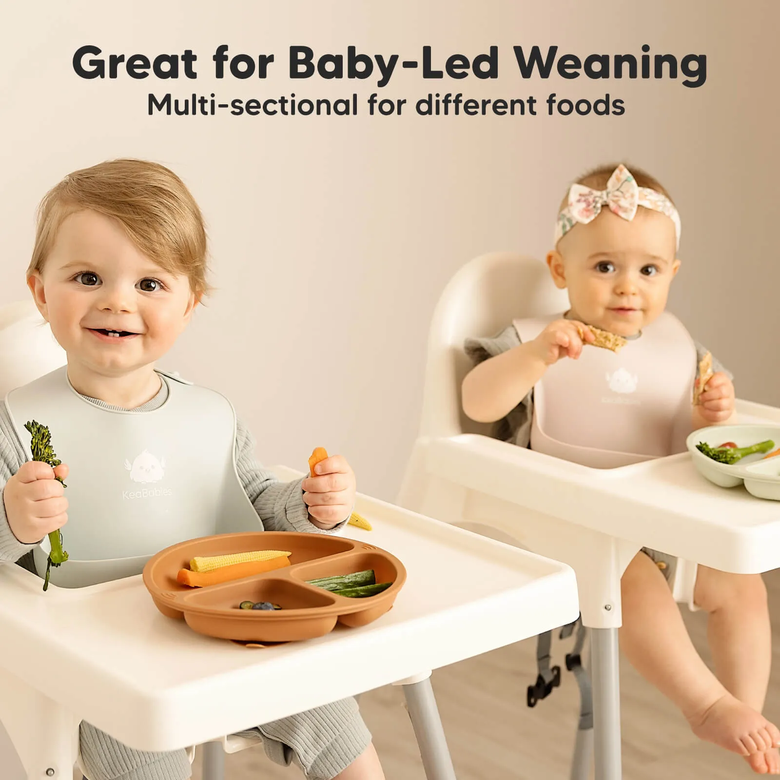 3-Pack Prep Silicone Suction Plates (Roseate)