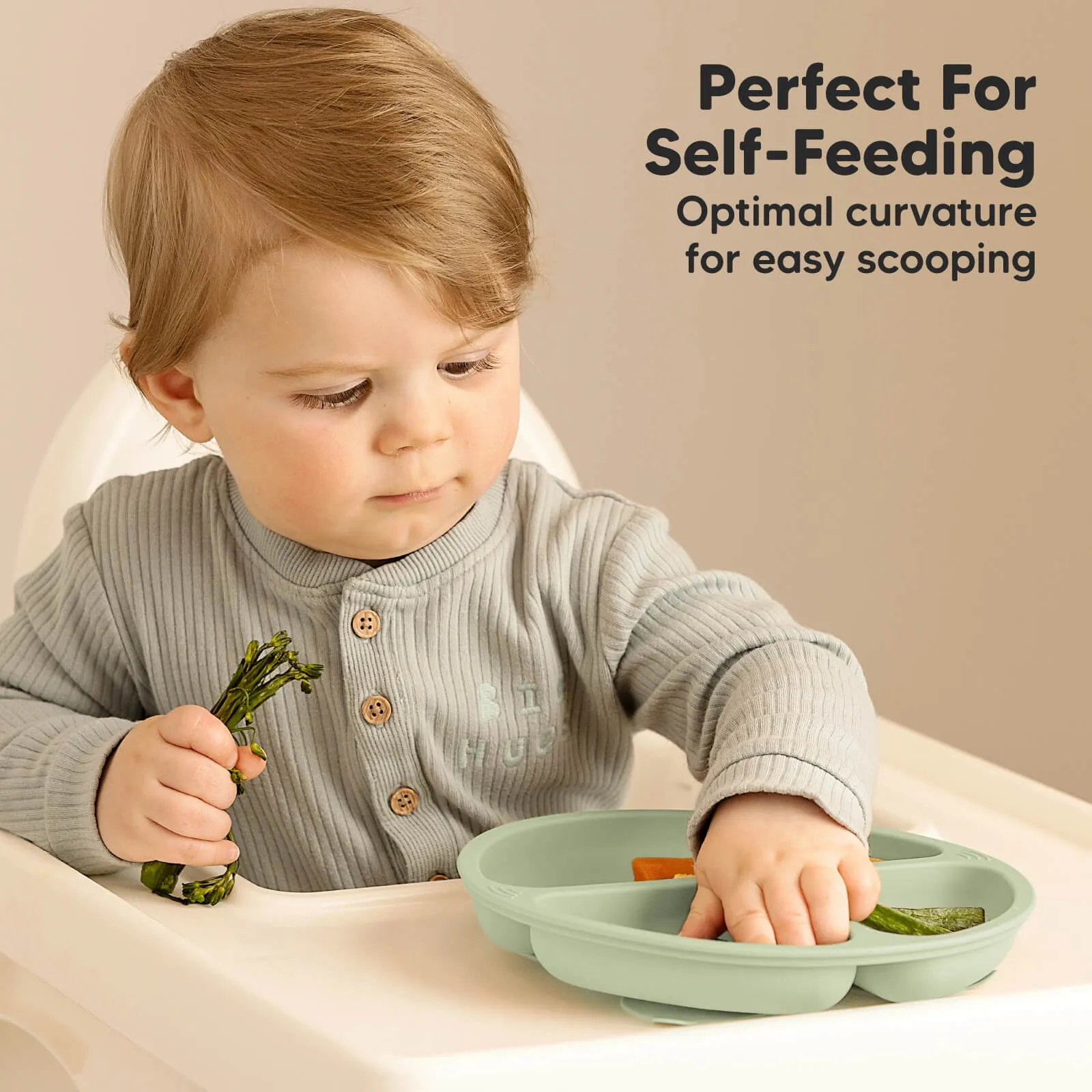 3-Pack Prep Silicone Suction Plates (Sage)