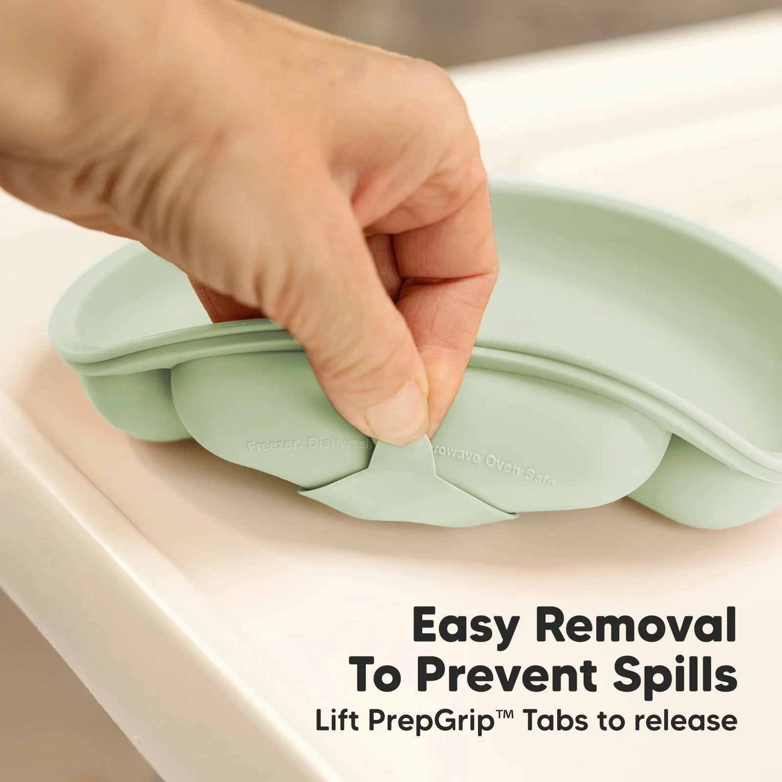 3-Pack Prep Silicone Suction Plates with Lids (Mellow)