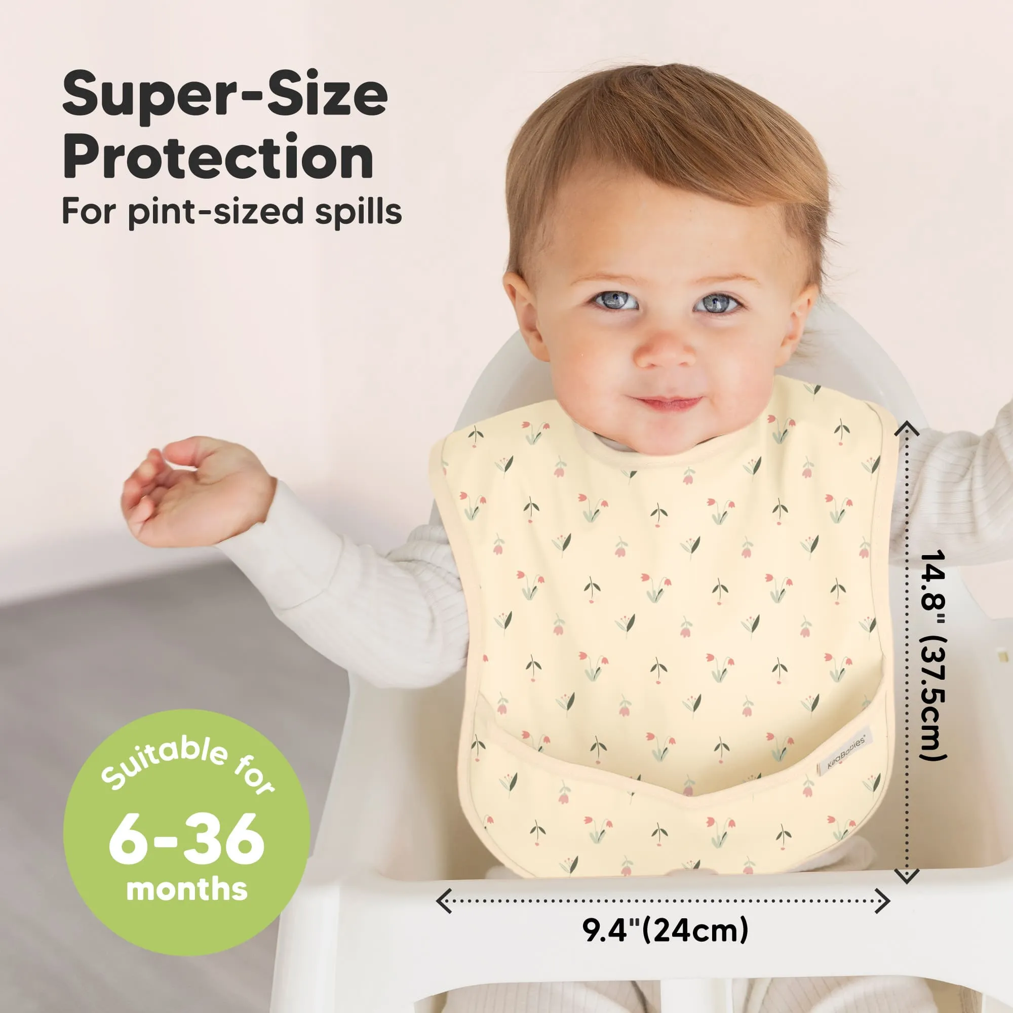 3-Pack Presto Waterproof Bibs (Fleur)