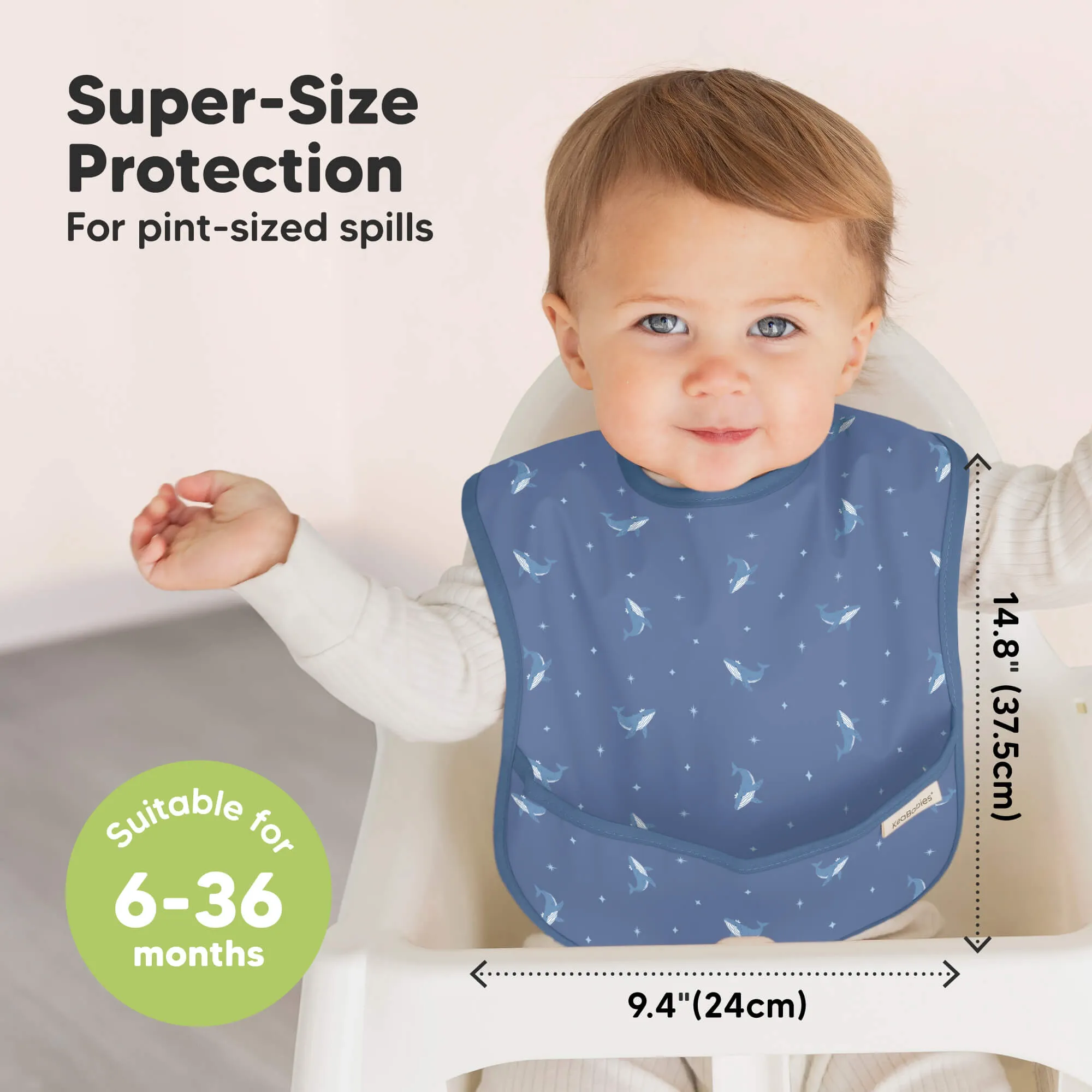 3-Pack Presto Waterproof Bibs (Marine Muse)
