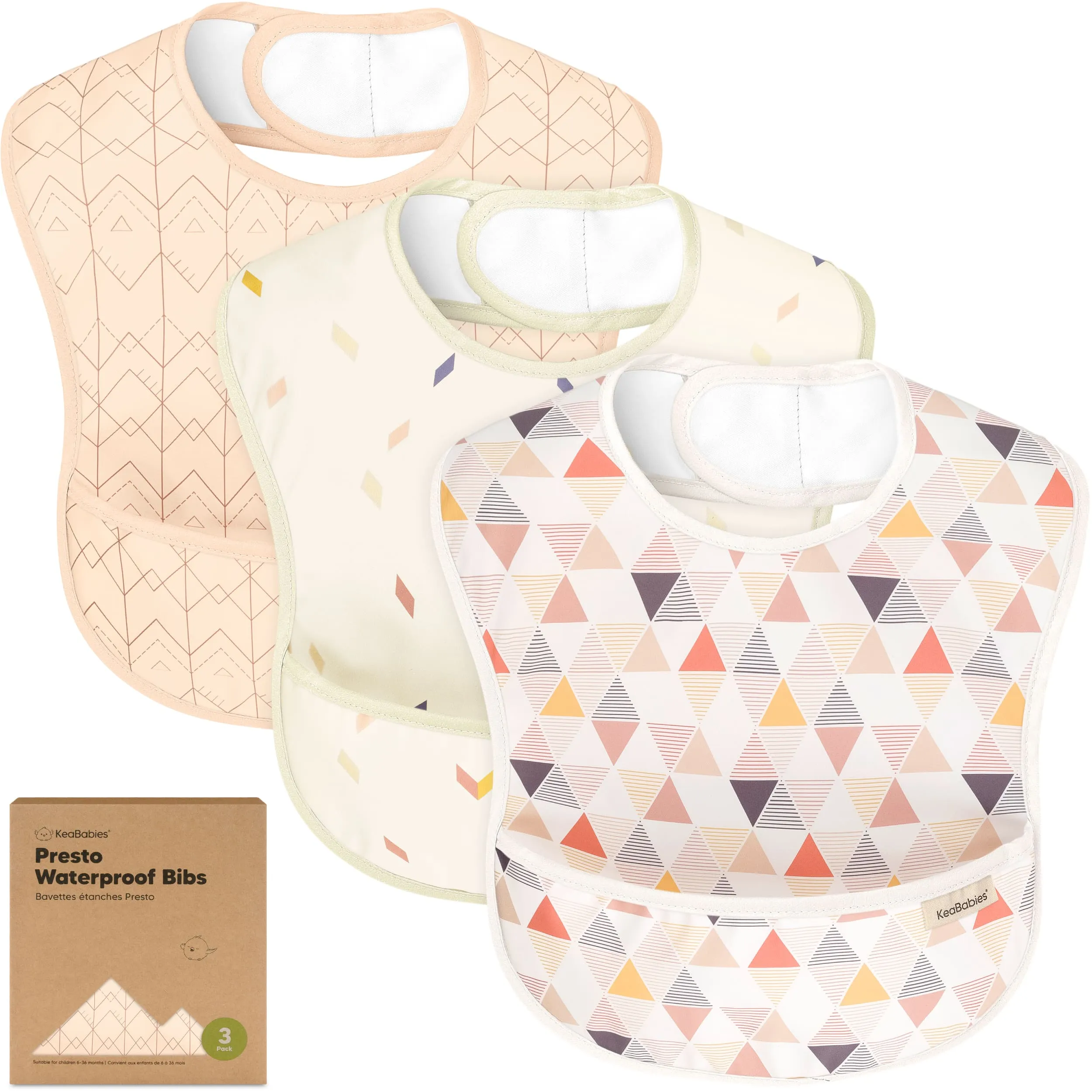 3-Pack Presto Waterproof Bibs