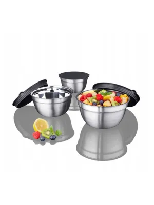 3 Stainless Steel Bowls