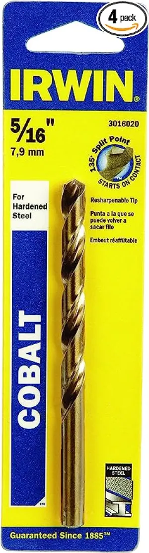 5/16 X 4-1/2 HSS Jobber Length Cobalt Drill Bit