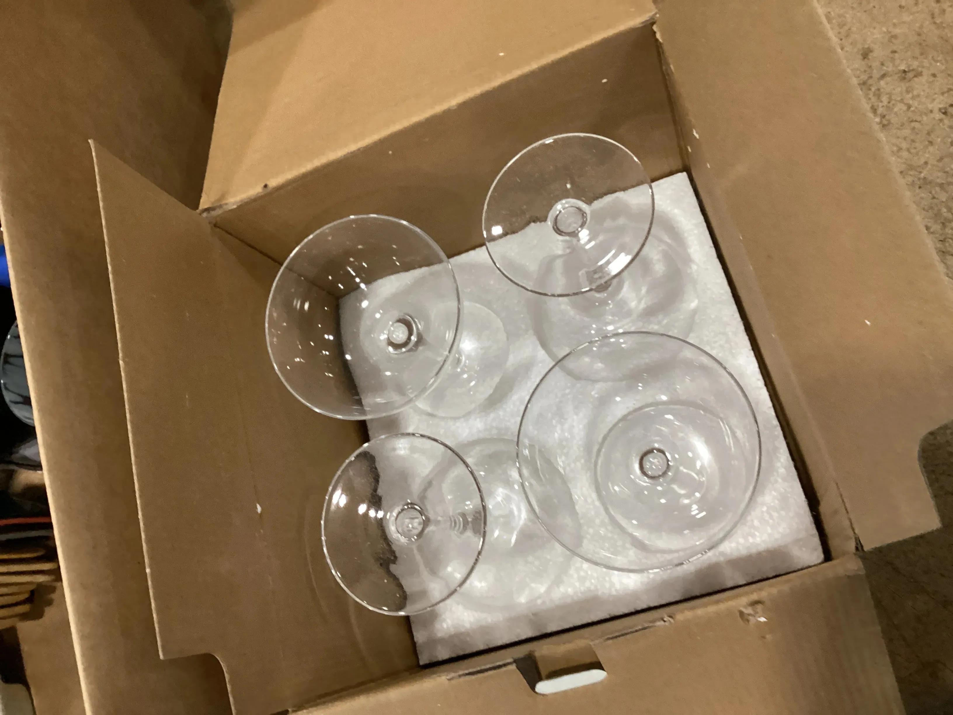 6oz 4pk Glass Entertaining Cocktail Coupe Glasses