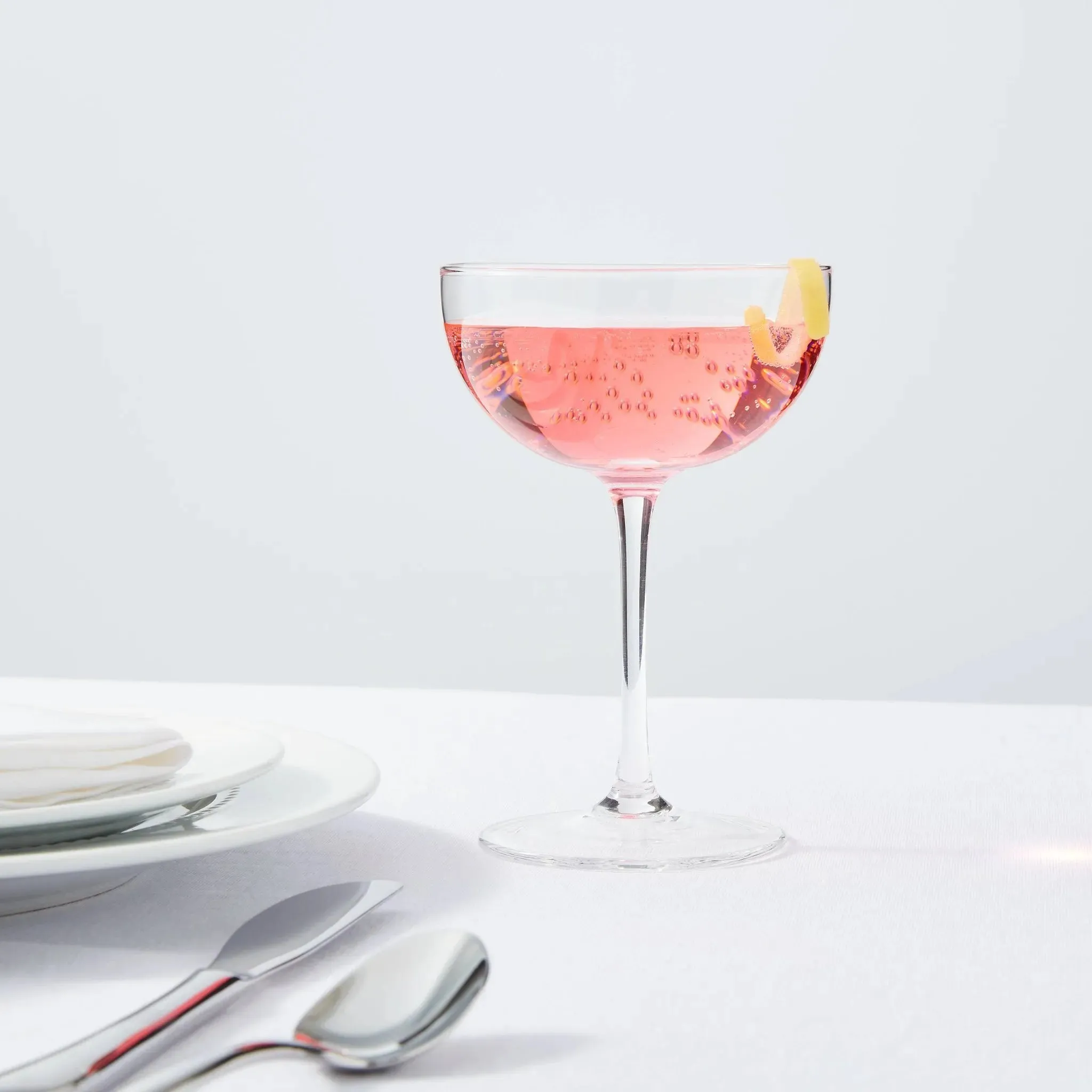 6oz 4pk Glass Entertaining Cocktail Coupe Glasses