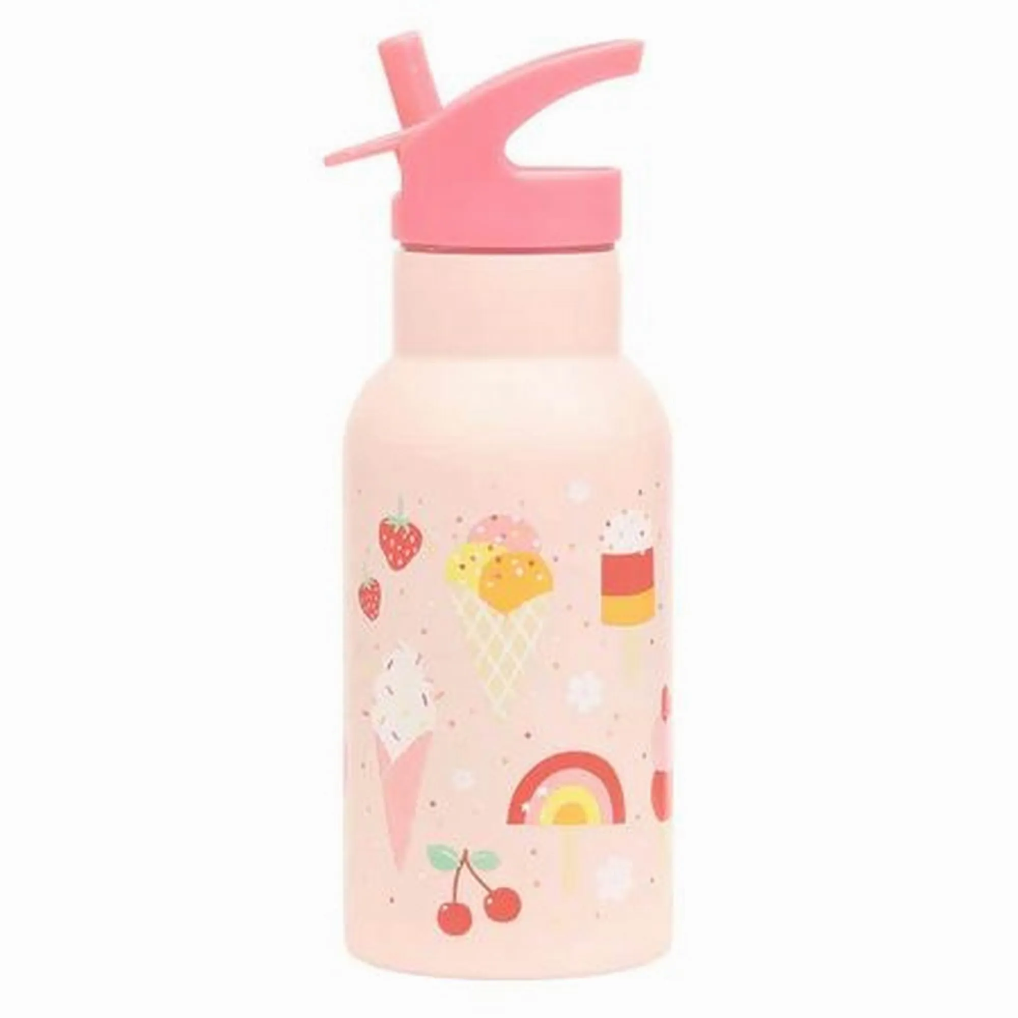 A Little Lovely Company Stainless Steel Drink Bottle: Ice-Cream