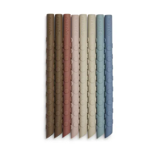 Ada Silicone Straw 8 Pack - Color Mix