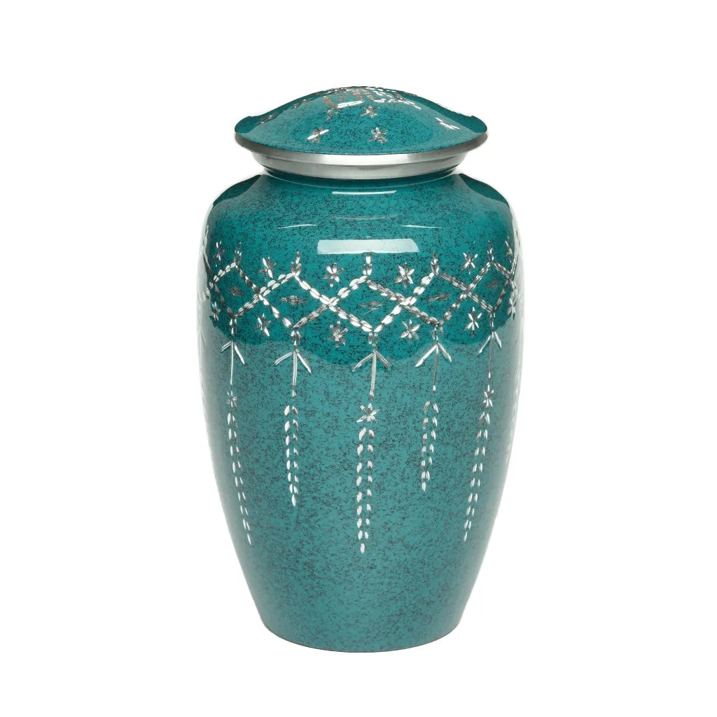 ADULT -1100- Diamond Cut Alloy Urn