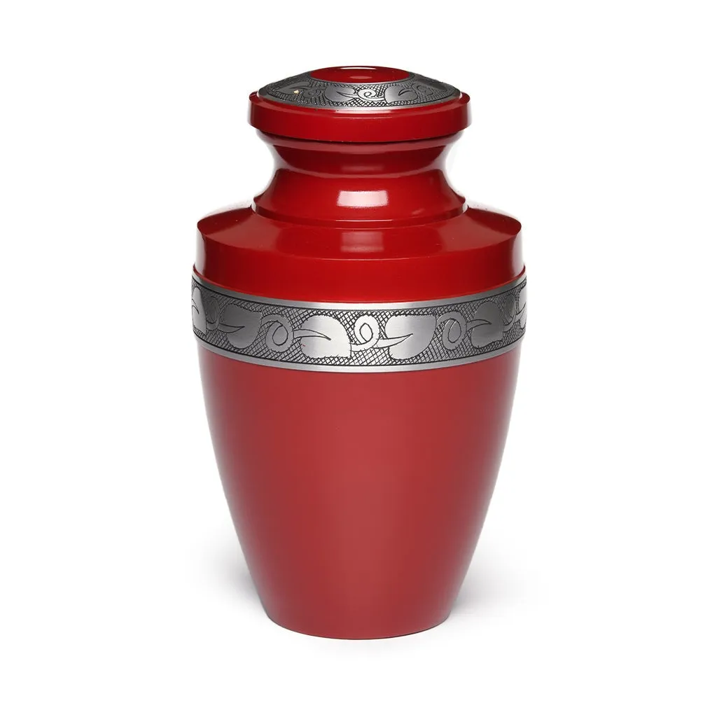 ADULT - Alloy Urn -2116- Grecian with Bogati Jasmine Border