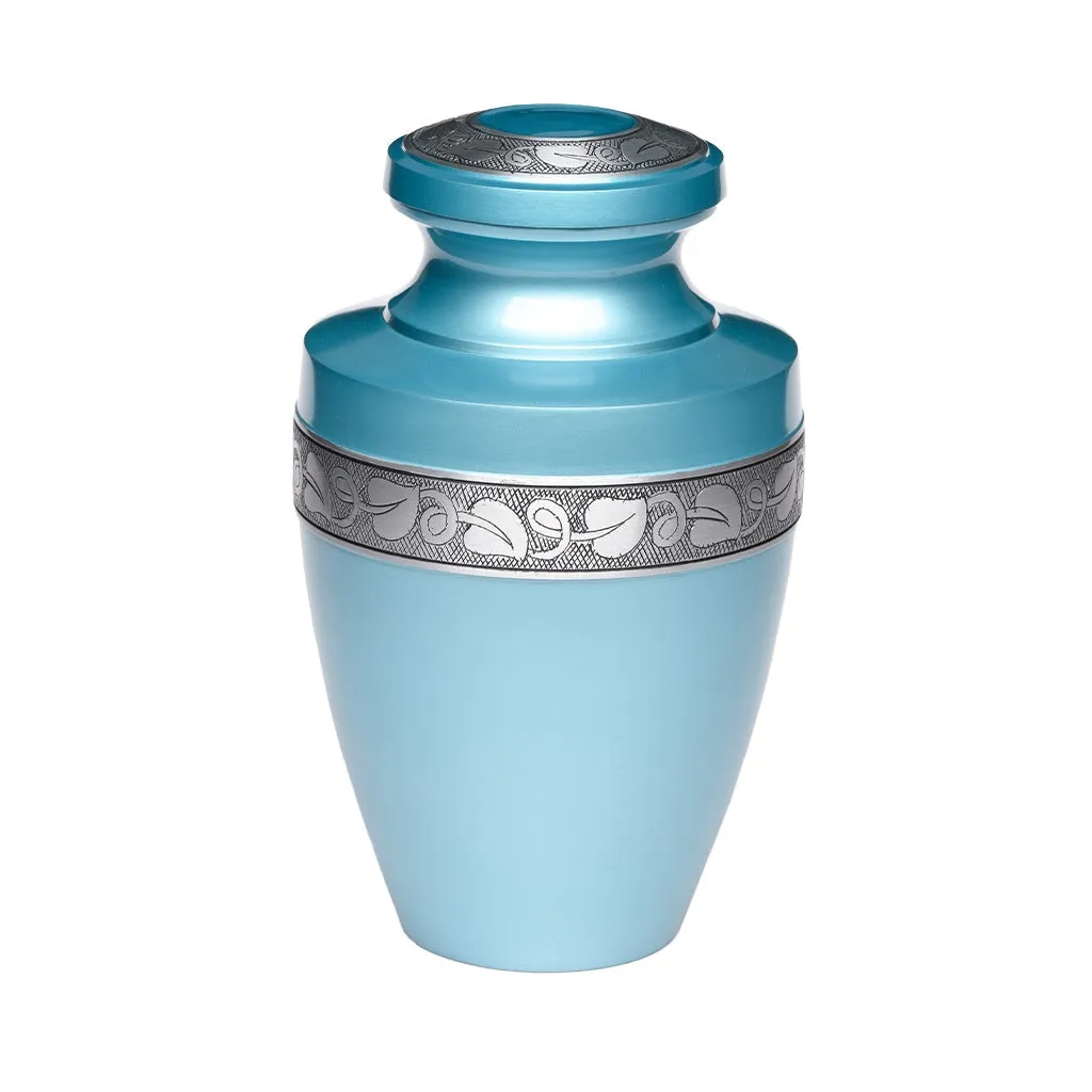 ADULT - Alloy Urn -2116- Grecian with Bogati Jasmine Border