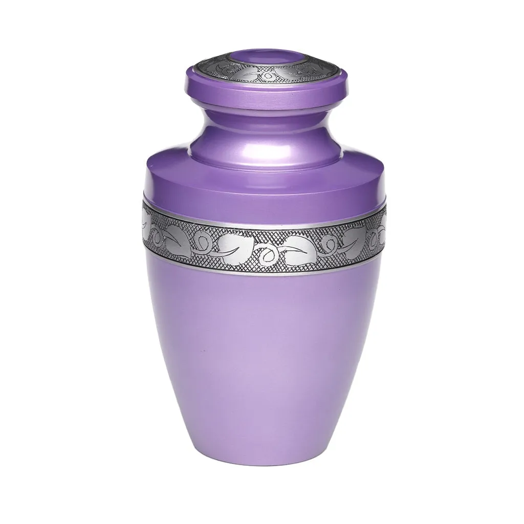 ADULT - Alloy Urn -2116- Grecian with Bogati Jasmine Border