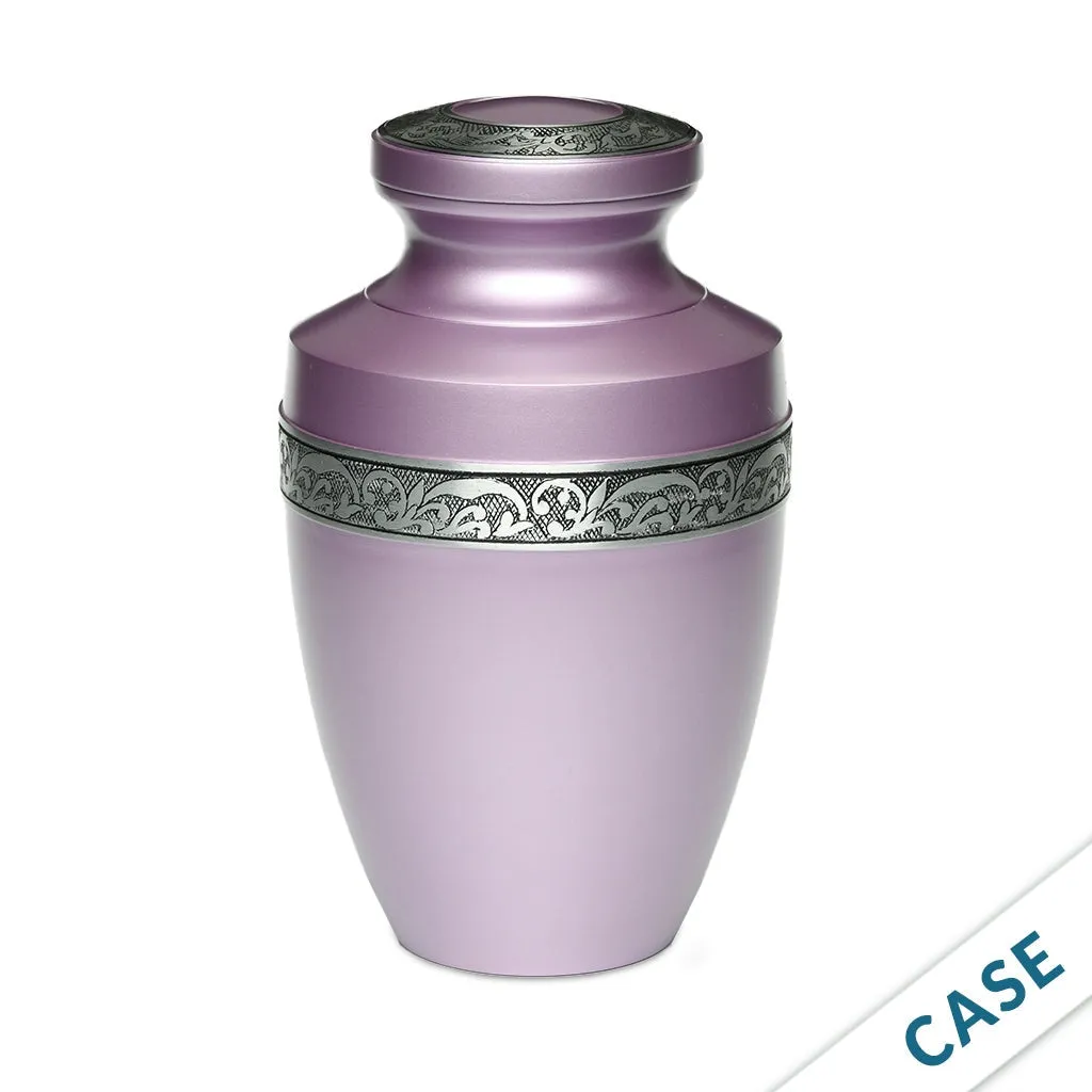 ADULT - Alloy Urn -3076- Grecian with Flowing Vine - Case of 4