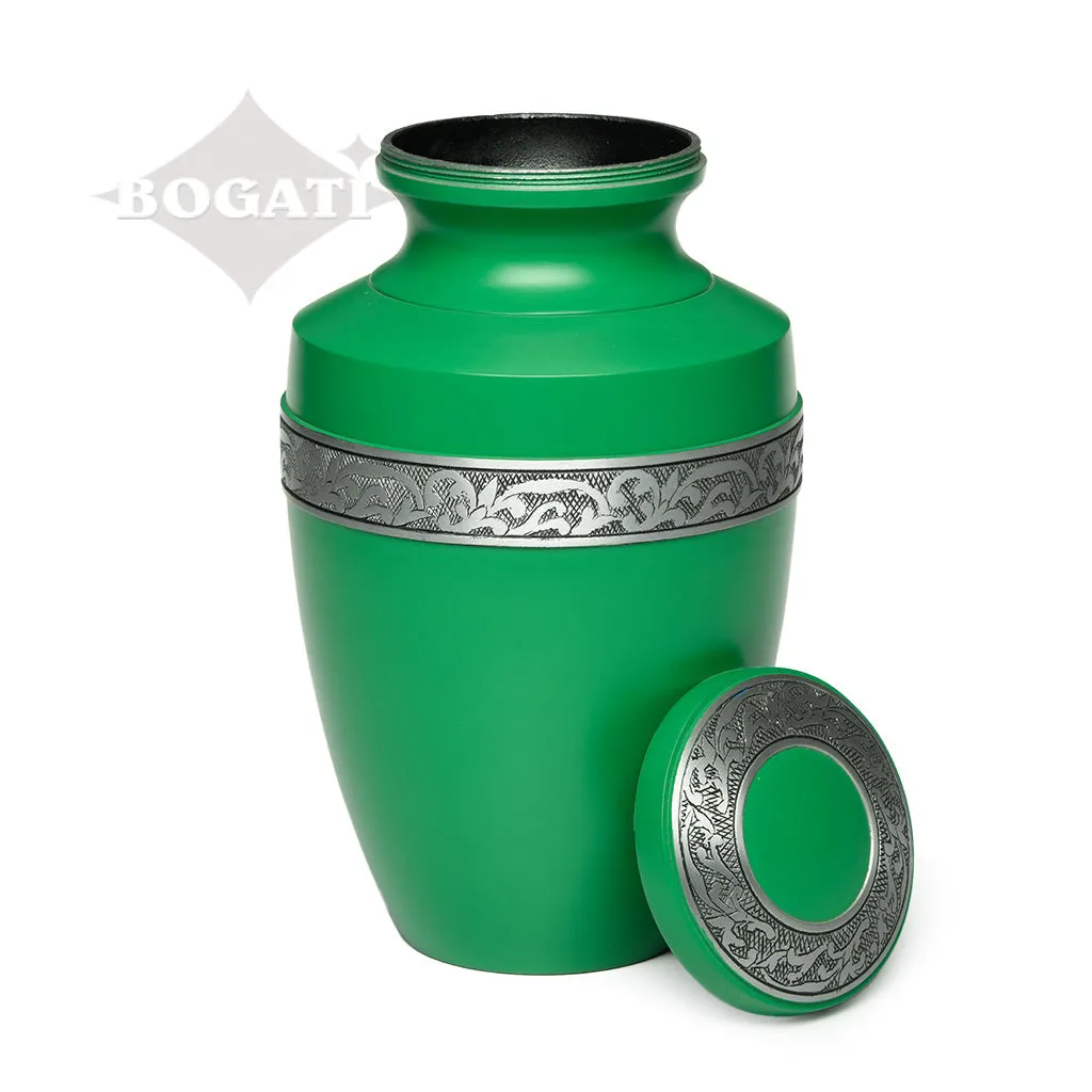 ADULT - Alloy Urn -3076- Grecian with Flowing Vine - Case of 4