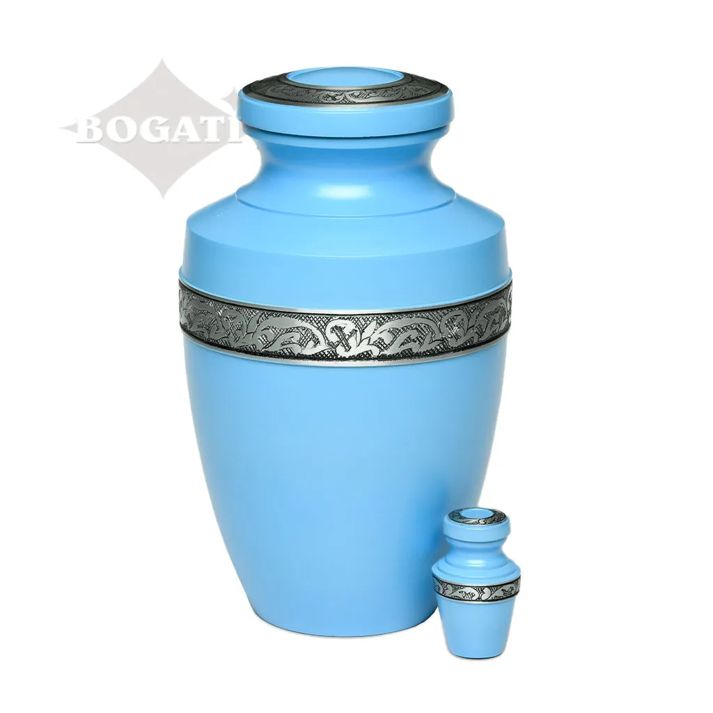 ADULT - Alloy Urn -3076- Grecian with Flowing Vine - Case of 4