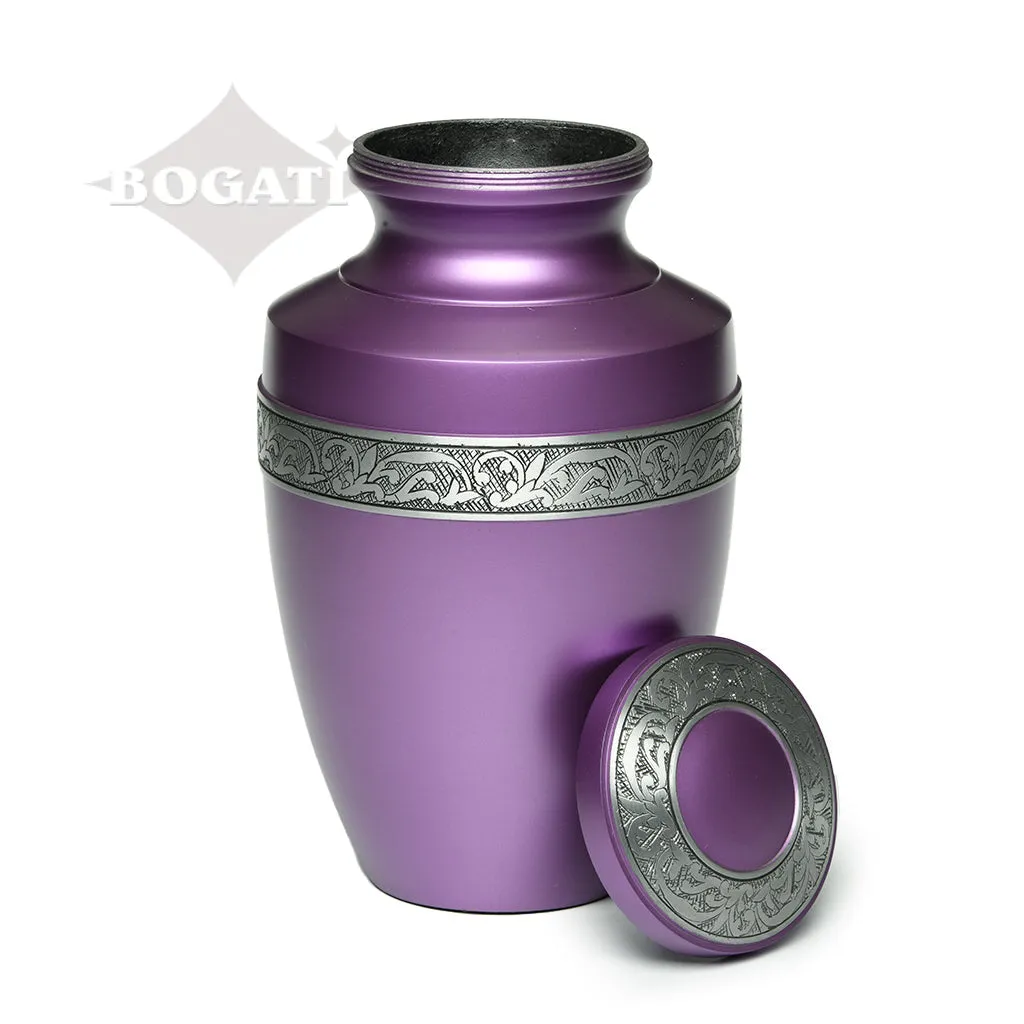 ADULT - Alloy Urn -3076- Grecian with Flowing Vine - Case of 4
