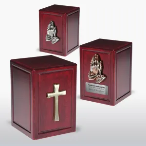 ADULT - Basswood Vertical Urn  -AW04- Spiritual Accessories