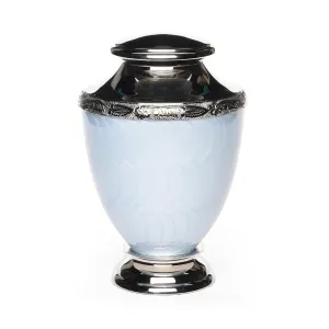 ADULT Brass-Alloy Urn -5600- Nickel Plated Brass & Enamel