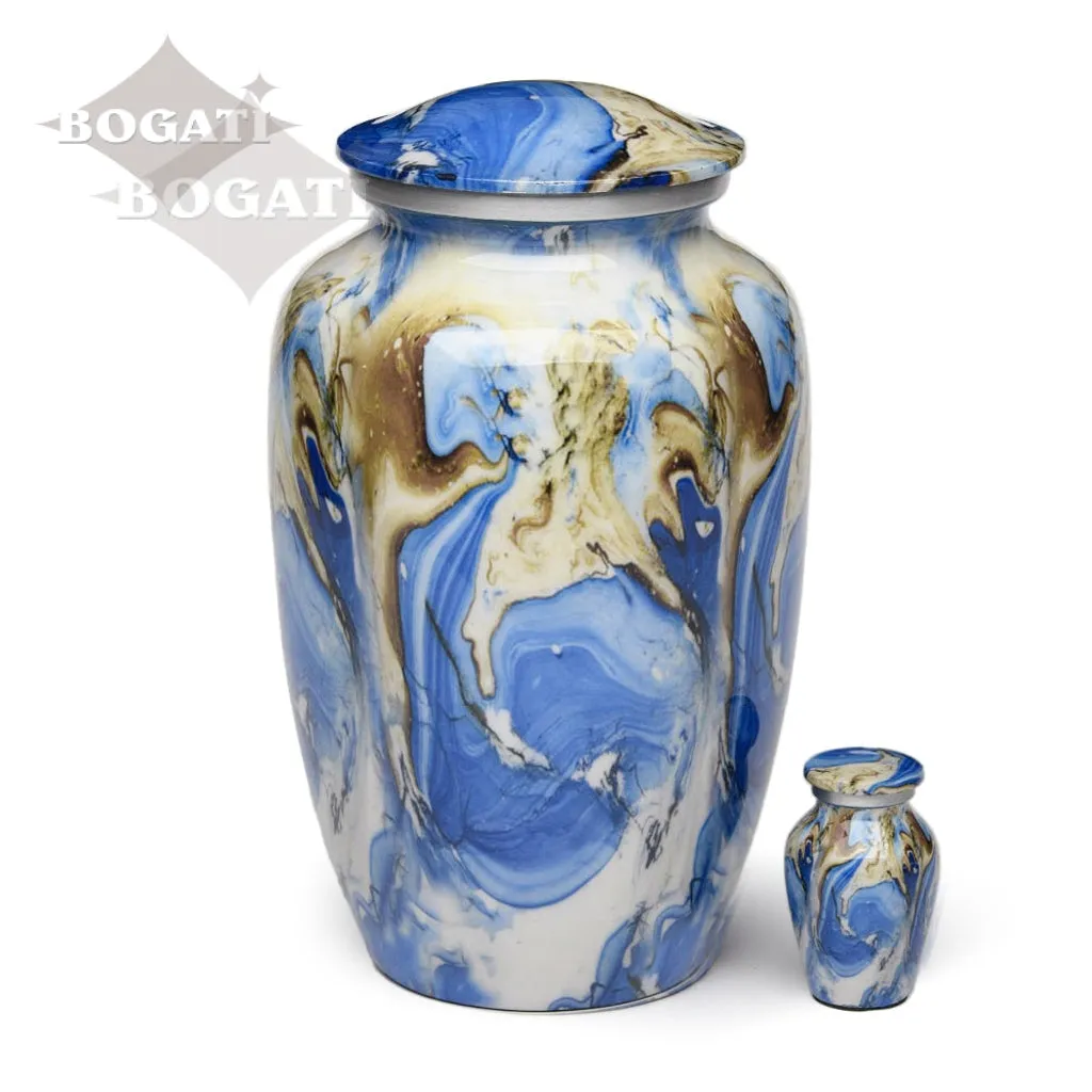 ADULT – Classic Alloy Urn -8806- SWIRL design - Case of 4