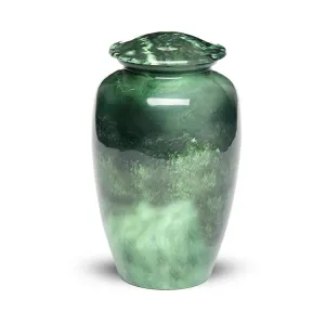 ADULT Classic Alloy Urn -9003-  Malachite Green Swirl